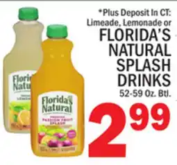 C Town FLORIDA'S NATURAL SPLASH DRINKS offer