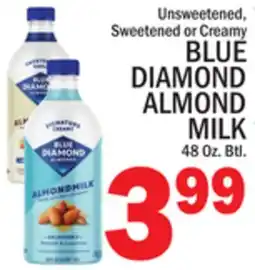 C Town BLUE DIAMOND ALMOND MILK offer