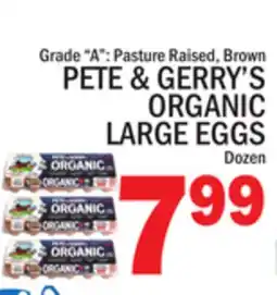 C Town PETE & GERRY'S ORGANIC LARGE EGGS offer