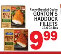 C Town GORTON'S HADDOCK FILLETS offer