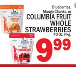 C Town COLUMBIA FRUIT WHOLE STRAWBERRIES offer