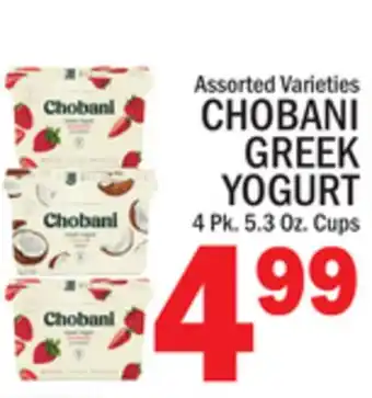 C Town CHOBANI GREEK YOGURT offer
