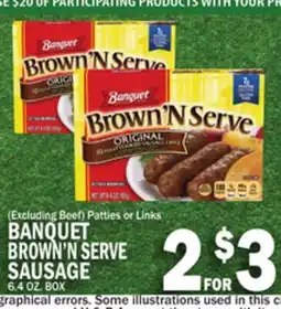 C Town BANQUET BROWN'N SERVE SAUSAGE offer