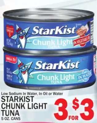 C Town STARKIST CHUNK LIGHT TUNA offer