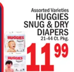 C Town HUGGIES SNUG & DRY DIAPERS offer