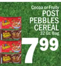 C Town POST PEBBLES CEREAL offer