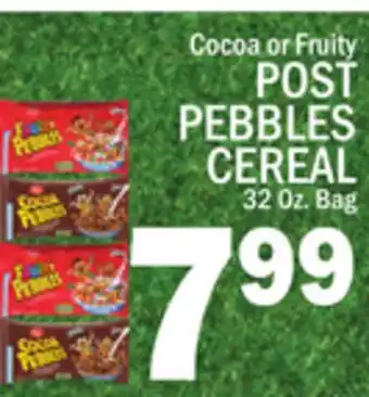 C Town POST PEBBLES CEREAL offer