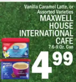 C Town MAXWELL HOUSE INTERNATIONAL CAFE offer