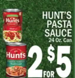 C Town HUNT'S PASTA SAUCE offer