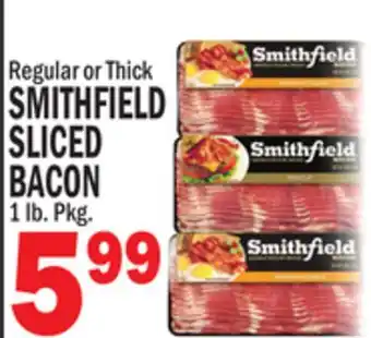 C Town SMITHFIELD SLICED BACON offer