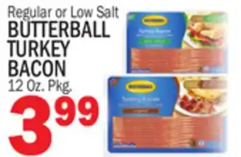 C Town BUTTERBALL TURKEY BACON offer
