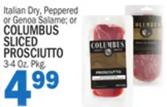 C Town COLUMBUS SLICED PROSCIUTTO offer