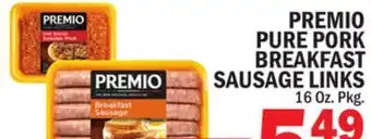 C Town PREMIO PURE PORK BREAKFAST SAUSAGE LINKS offer