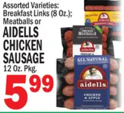C Town AIDELLS CHICKEN SAUSAGE offer