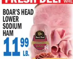 C Town BOAR'S HEAD LOWER SODIUM HAM offer
