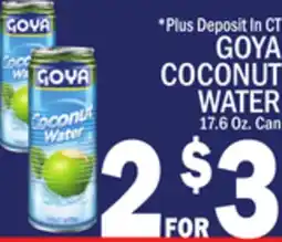 C Town GOYA COCONUT WATER offer