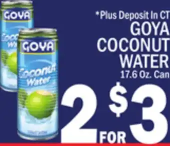 C Town GOYA COCONUT WATER offer