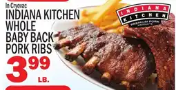 C Town INDIANA KITCHEN WHOLE BACK BABY PORK RIBS offer