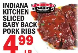 C Town INDIANA KITCHEN SLICED BABY BACK PORK RIBS offer