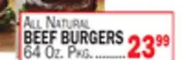 C Town BEEF BURGERS offer