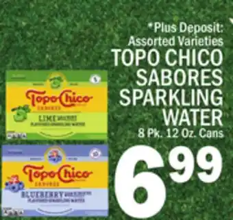 C Town TOPO CHICO SABORES SPARKLING WATER offer