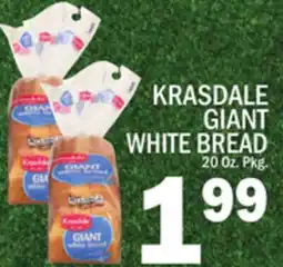 C Town KRASDALE GIANT WHITE BREAD offer