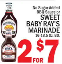 C Town SWEET BABY RAY'S MARINADE offer