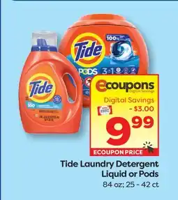 Weis Markets Tide Laundry Detergent Liquid or Pods offer