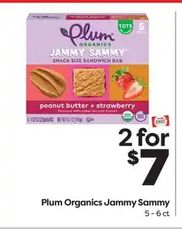 Weis Markets Plum Organics Jammy Sammy offer