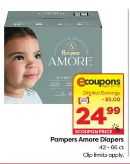Weis Markets Pampers Amore Diapers offer
