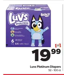 Weis Markets Luvs Platinum Diapers offer