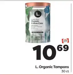 Weis Markets L. Organic Tampons offer