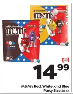 Weis Markets M&M's Red, White, and Blue Party Size offer