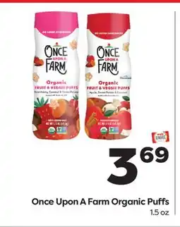 Weis Markets Once Upon A Farm Organic Puffs offer
