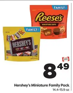 Weis Markets Hershey's Miniature Family Pack offer