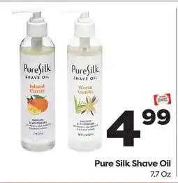 Weis Markets Pure Silk Shave Oil offer