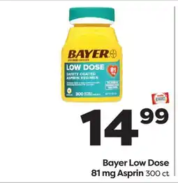 Weis Markets Bayer Low Dose 81 mg Asprin offer
