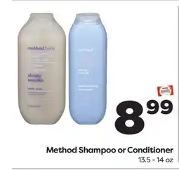 Weis Markets Method Shampoo or Conditioner offer