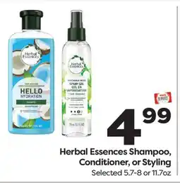 Weis Markets Herbal Essences Shampoo, Conditioner, or Styling offer