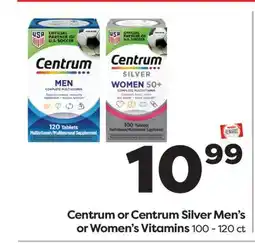 Weis Markets Centrum or Centrum Silver Men's or Women's Vitamins offer