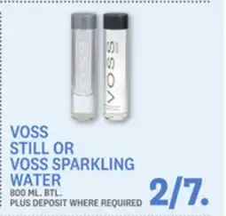 Kings Food Markets VOSS STILL OR VOSS SPARKLING WATER offer