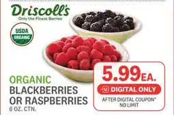 Kings Food Markets ORGANIC BLACKBERRIES OR RASPBERRIES offer