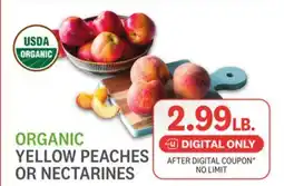 Kings Food Markets ORGANIC YELLOW PEACHES OR NECTARINES offer