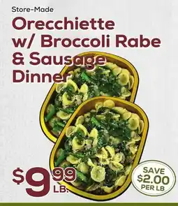 DeCicco & Sons Orecchiette w/ Broccoli Rabe & Sausage Dinner offer