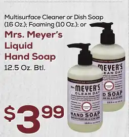 DeCicco & Sons Mrs. Meyer's Liquid Hand Soap offer
