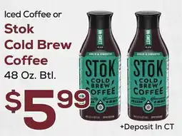 DeCicco & Sons Iced Coffee or Stok Cold Brew Coffee offer