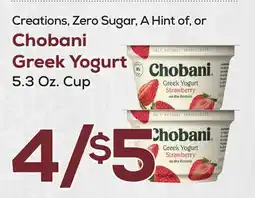 DeCicco & Sons Chobani Greek Yogurt offer