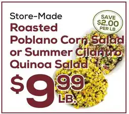 DeCicco & Sons Roasted Poblano Corn Salad or Summer Cilantro Quinoa Salad offer