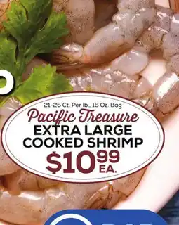 DeCicco & Sons Pacific Treasure EXTRA LARGE COOKED SHRIMP offer