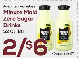 DeCicco & Sons Minute Maid Zero Sugar Drinks offer